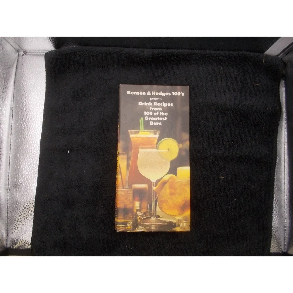 Vintage Benson & Hedges 100s Drink Recipes from 100 Greatest Bars Cocktail Book
